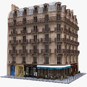 Paris Corner Tenement Restaurant 04